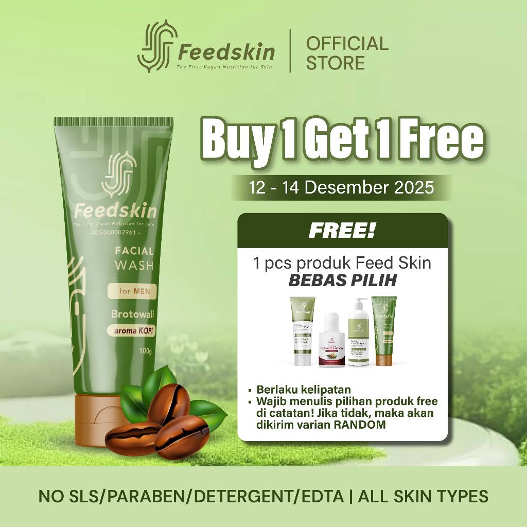 FEED SKIN Facial Wash Brotowali Aroma Kopi (Coffee)