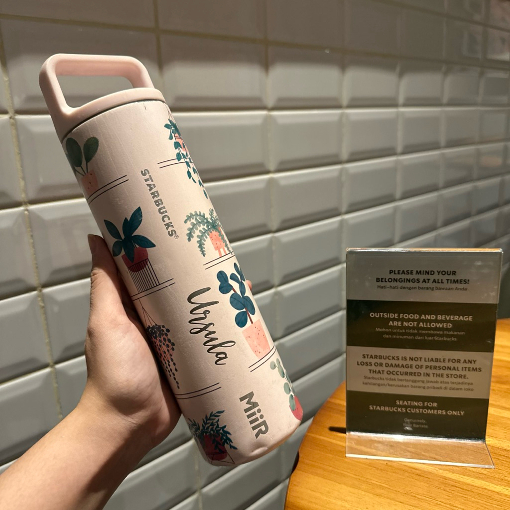 Preloved Tumbler Starbucks Miir With Handle Summer 2022 Stainless Steel Original Starbucks