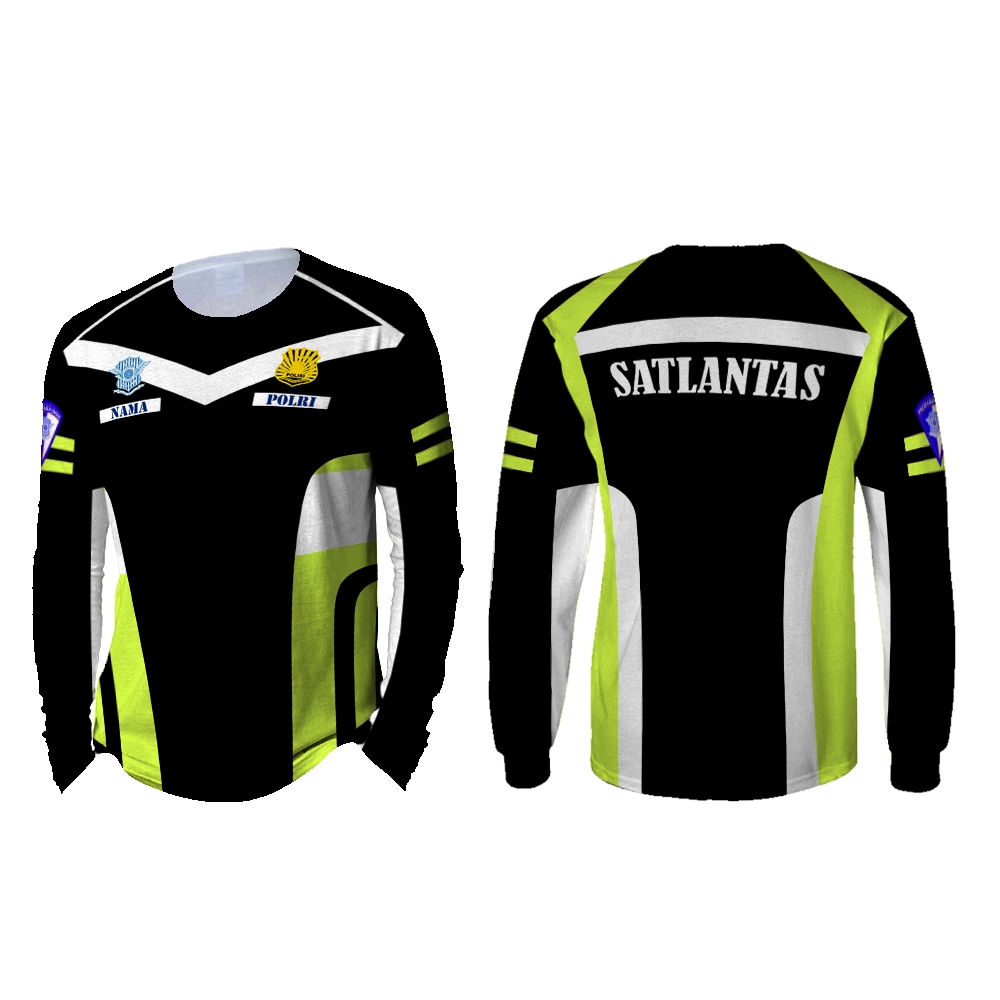 SATLANTAS Baju Dinas Kaos Jersey POLISI LALU LINTAS Fullprint Gratis Nama
