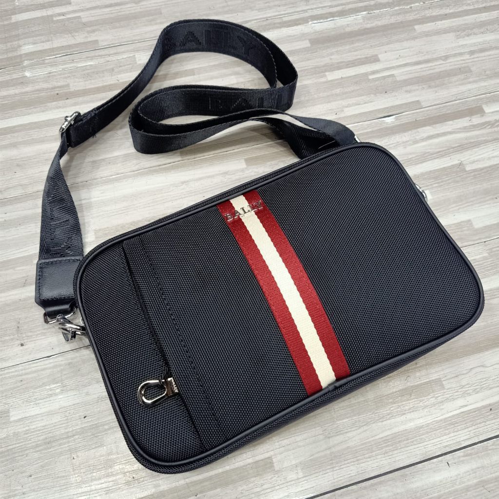 Tas selempang nylon Bally crossbody bag pria