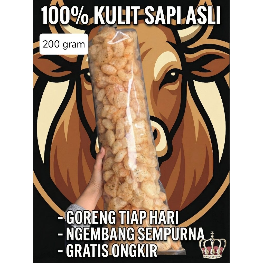 DOROKDOK KERUPUK KULIT ASLI BANDUNG 200GRAM
