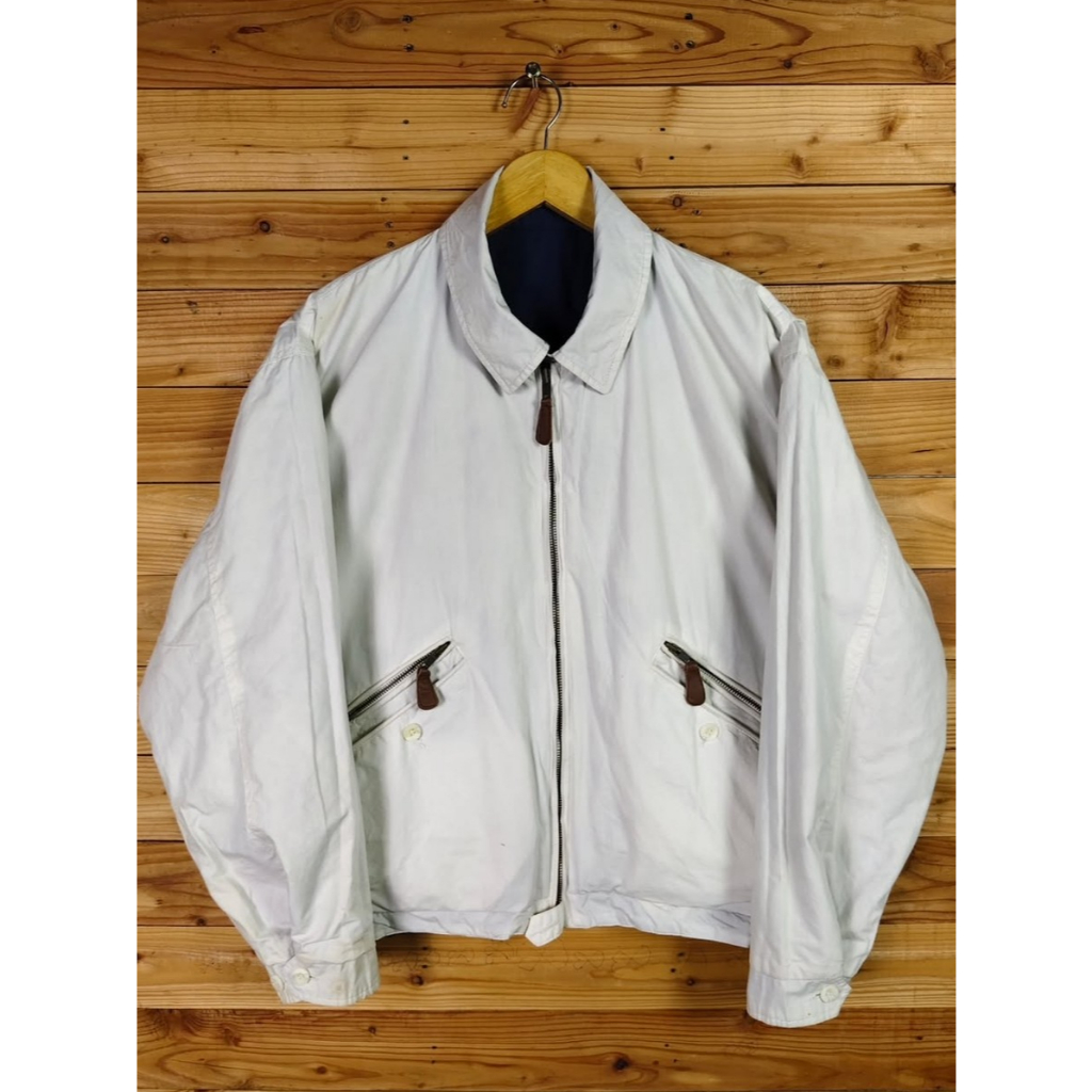 CARROT SLIM REVERSIBLE BOXY VINTAGE CASUAL CANVAS JACKET SIZE L to XL
