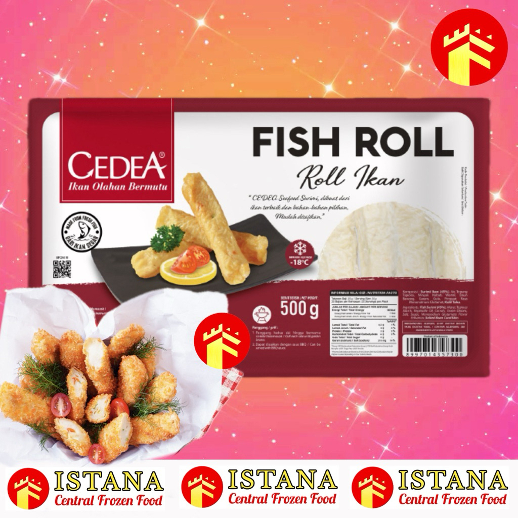CEDEA FISH ROLL ORIGINAL 500 GR FISH DUMPLING CHICKEN CHEESE FISH ROLL CRAB STICK