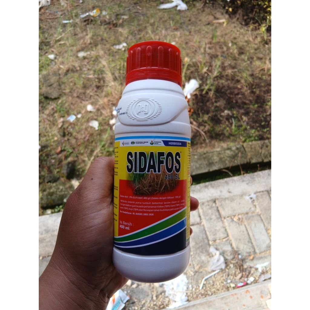 Hebisida SIDAFOS 480SL 400ml pembasmi rumput sampai akarnya