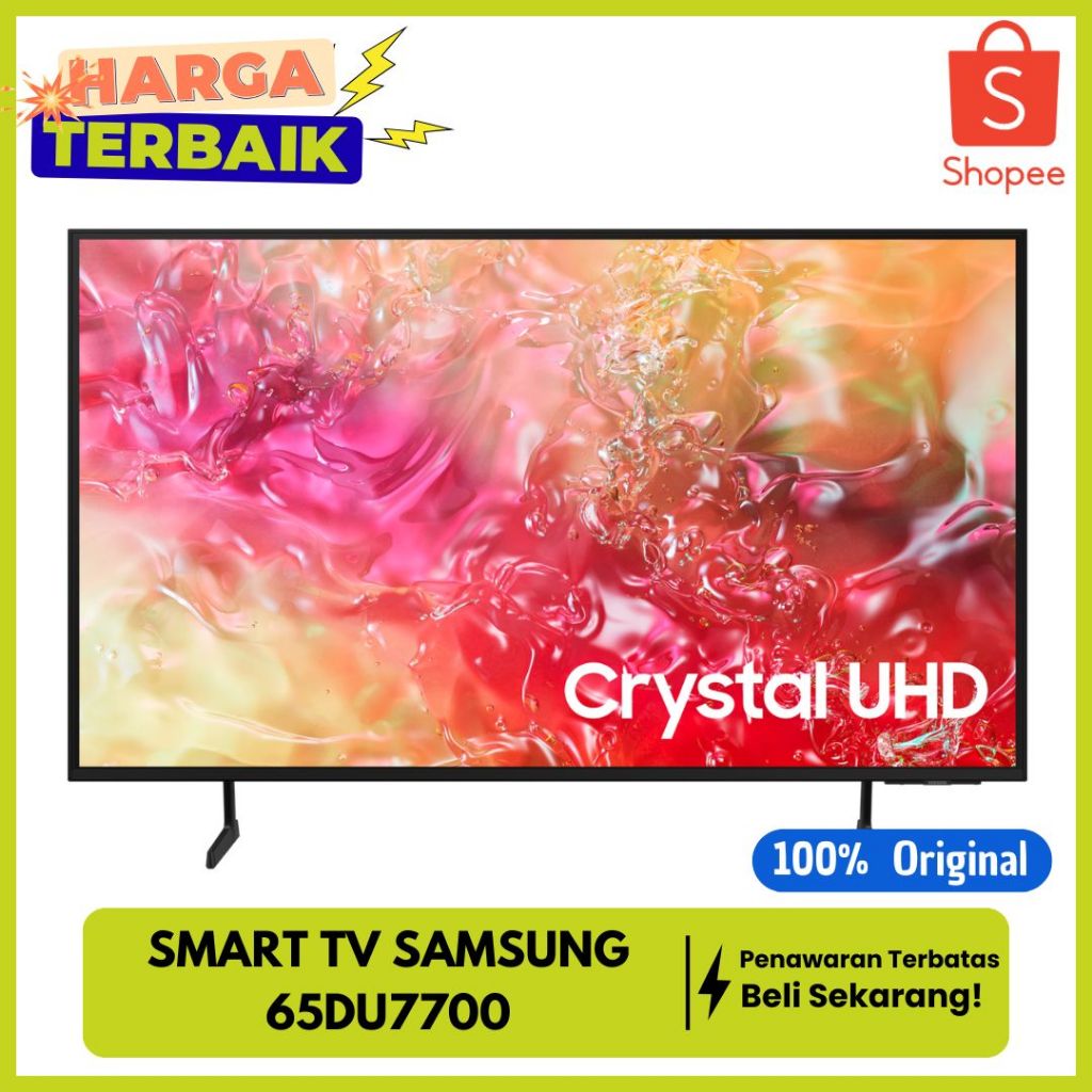 SAMSUNG 65DU7700 SMART TV 65 INCH PURCOLOR 4K UPSCALING OS SMART TIZEN