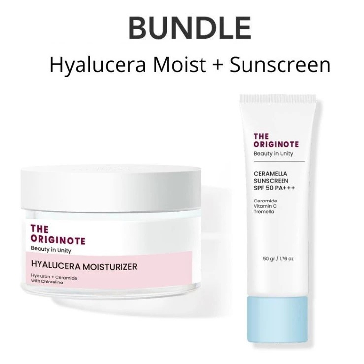 The Originote Bundle Hyalucera Moisturizer + Ceramella Sunscreen