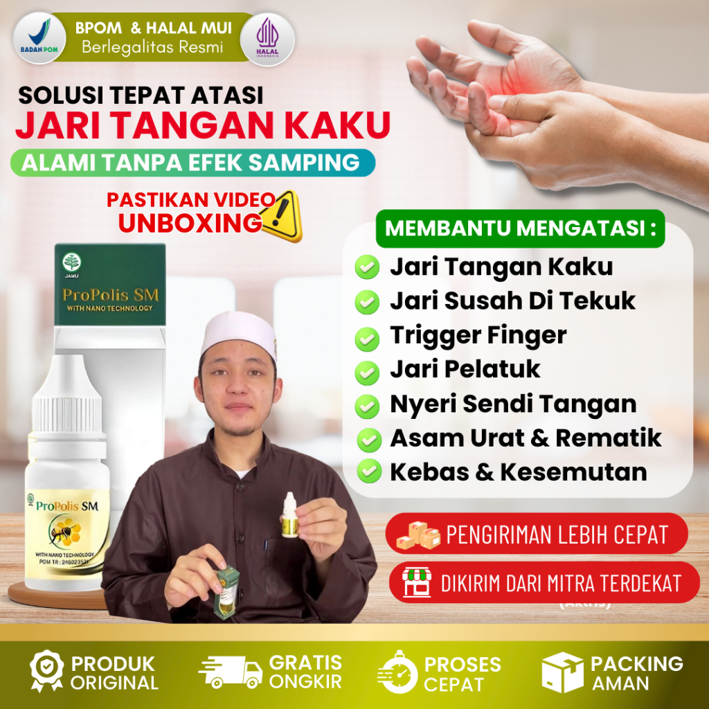 Obat Jari Pelatuk Trigger Finger - Obat Jari Tangan Kaku Dan Nyeri Susah Ditekuk - Obat Trigger Fing