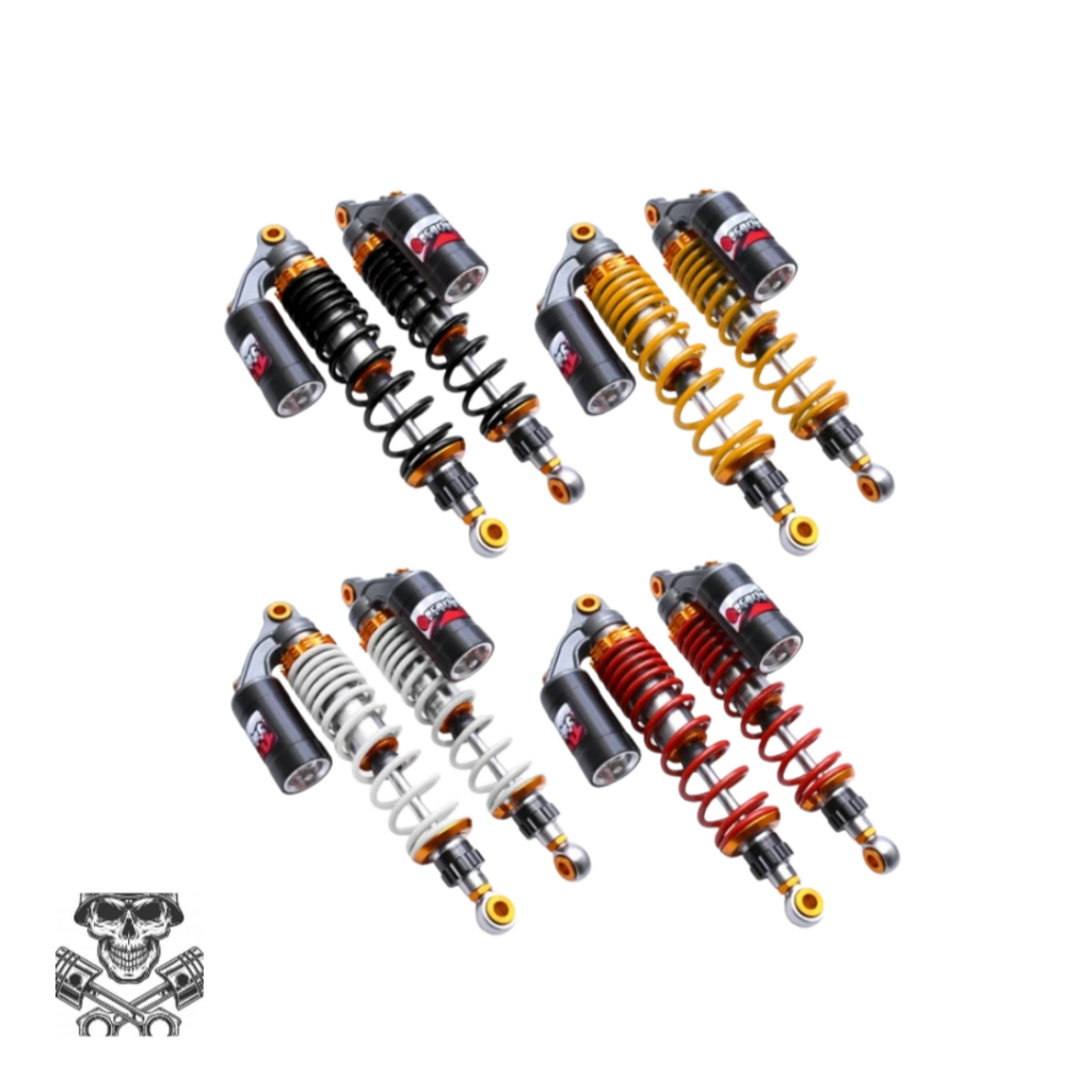 Shockbraker Motor Honda Yamaha Bebek Matic Scarlet Racing Original Shock Tabung Atas Black type 8923