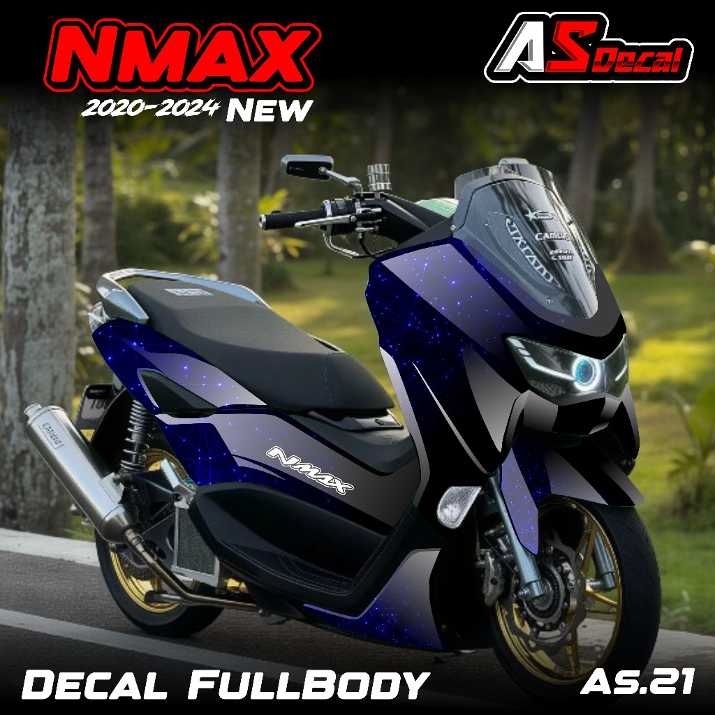 (COD) Decal Sticker FullBody Yamaha Nmax 155 New 2020 2021 2022 2023 2024 Sticker Decal Nmax New Des