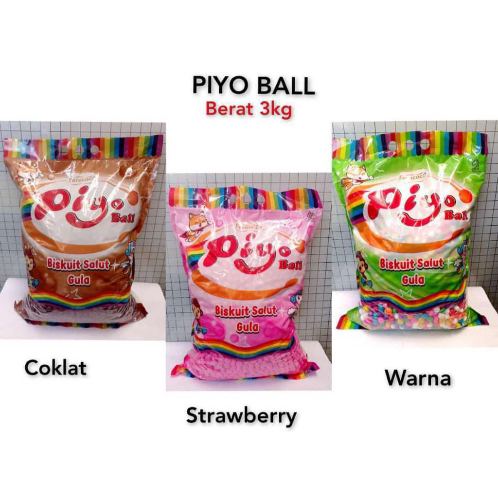 Coklat Biskuit PIYO BALL Kemasan 3kg