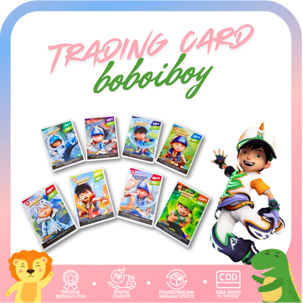Trading Card BoboiBoy / Mainan Kartu Trading Boboiboy