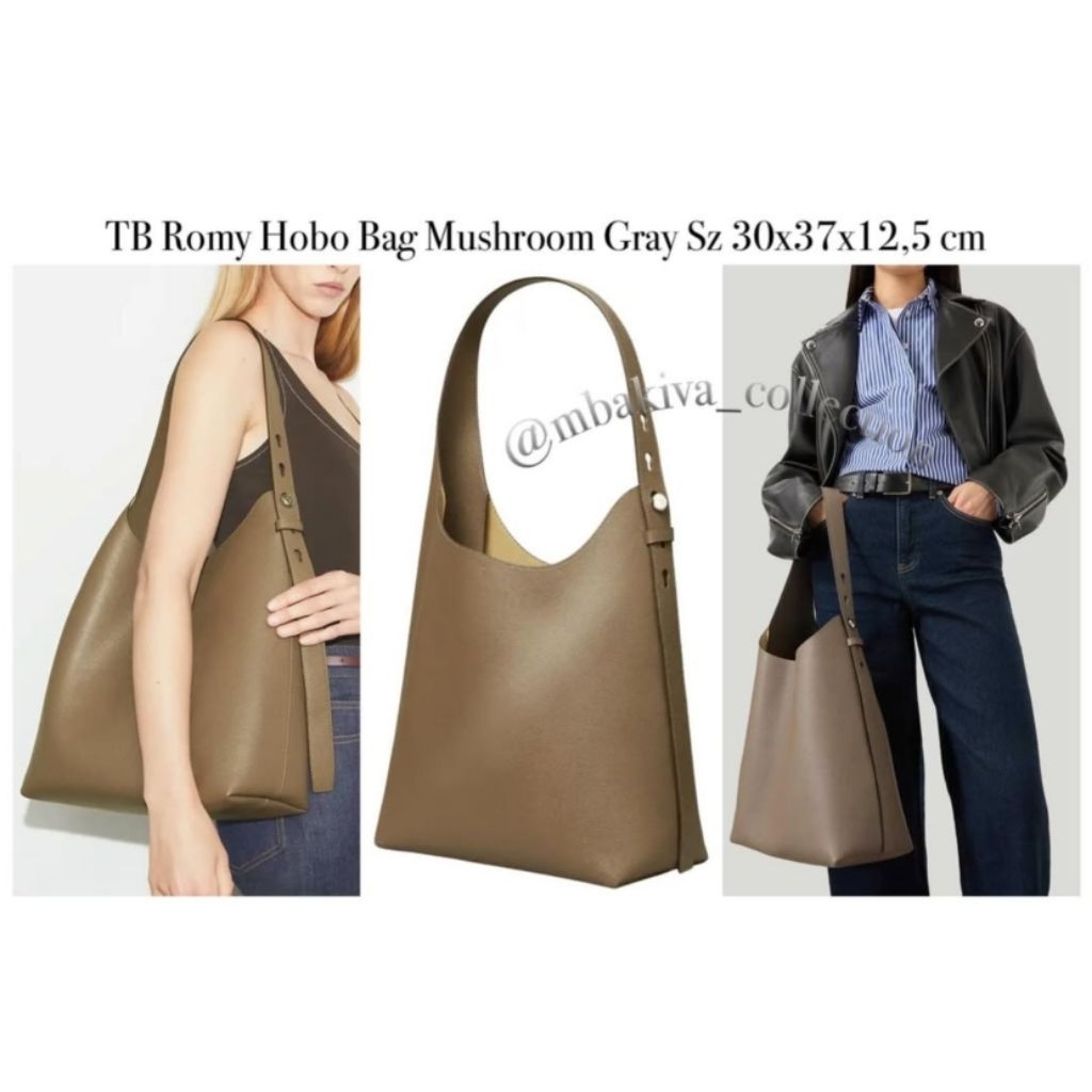 TB Romy Hobo Bag Mushroom Gray
