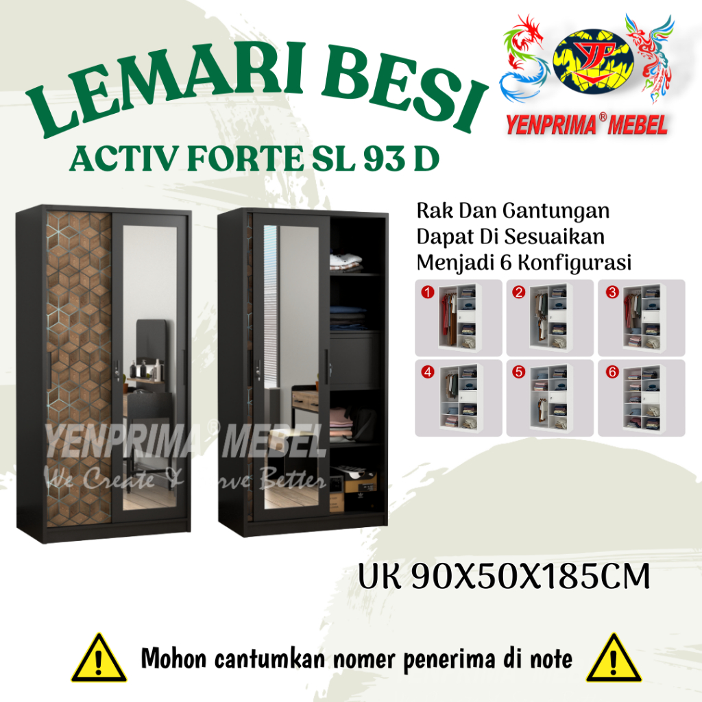 YENPRIMA MEBEL LEMARI BESI ACTIV FORTE SL 93 D / LEMARI BESI / ACTIV FURNITURE