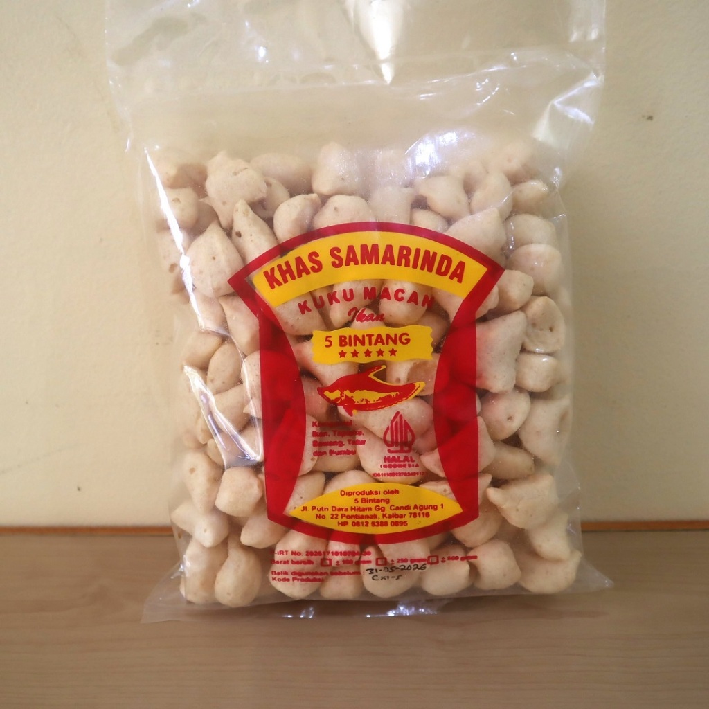 Kerupuk Kuku Macan Khas Samarinda ±250gr Amplang Krupuk Snack Ikan Tenggiri