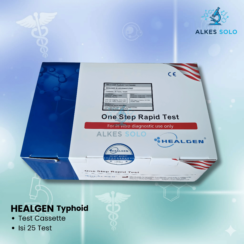Typhoid IgG-IgM / Test Tifoid / Test Widal / Alat Tes Tipes isi 25 pcs