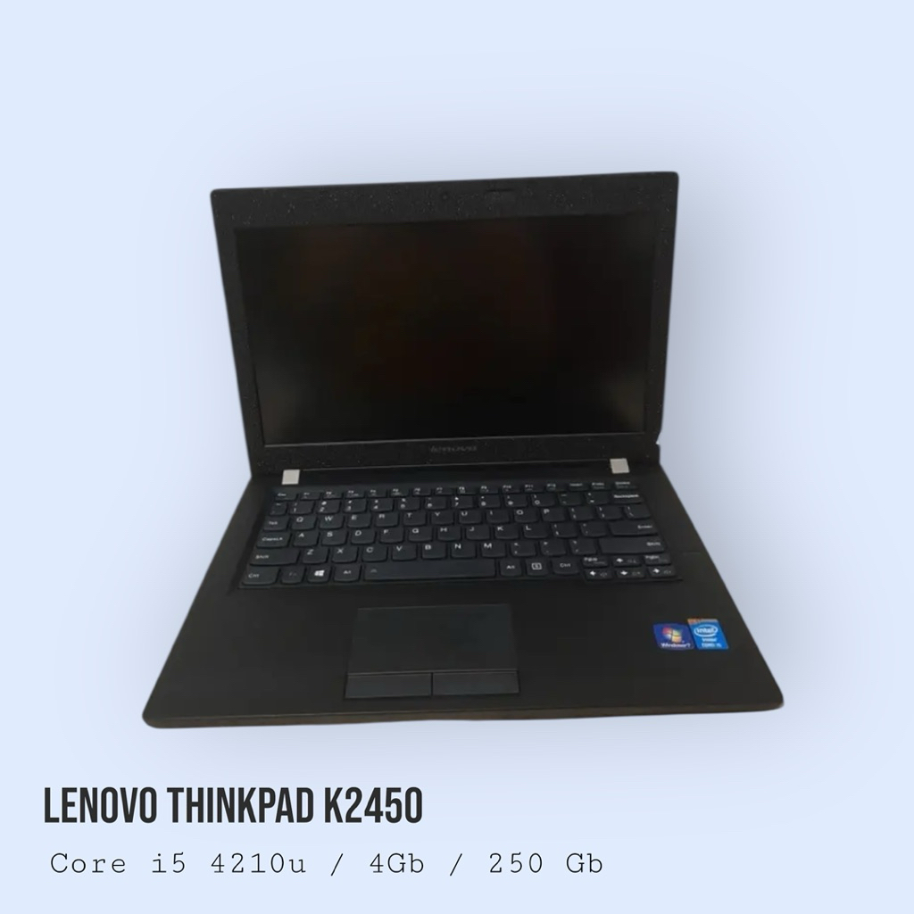 Lenovo ThinkPad K2450 Core i5 4210U Ram 4GB HDD 250GB Laptop Kerja Bekas