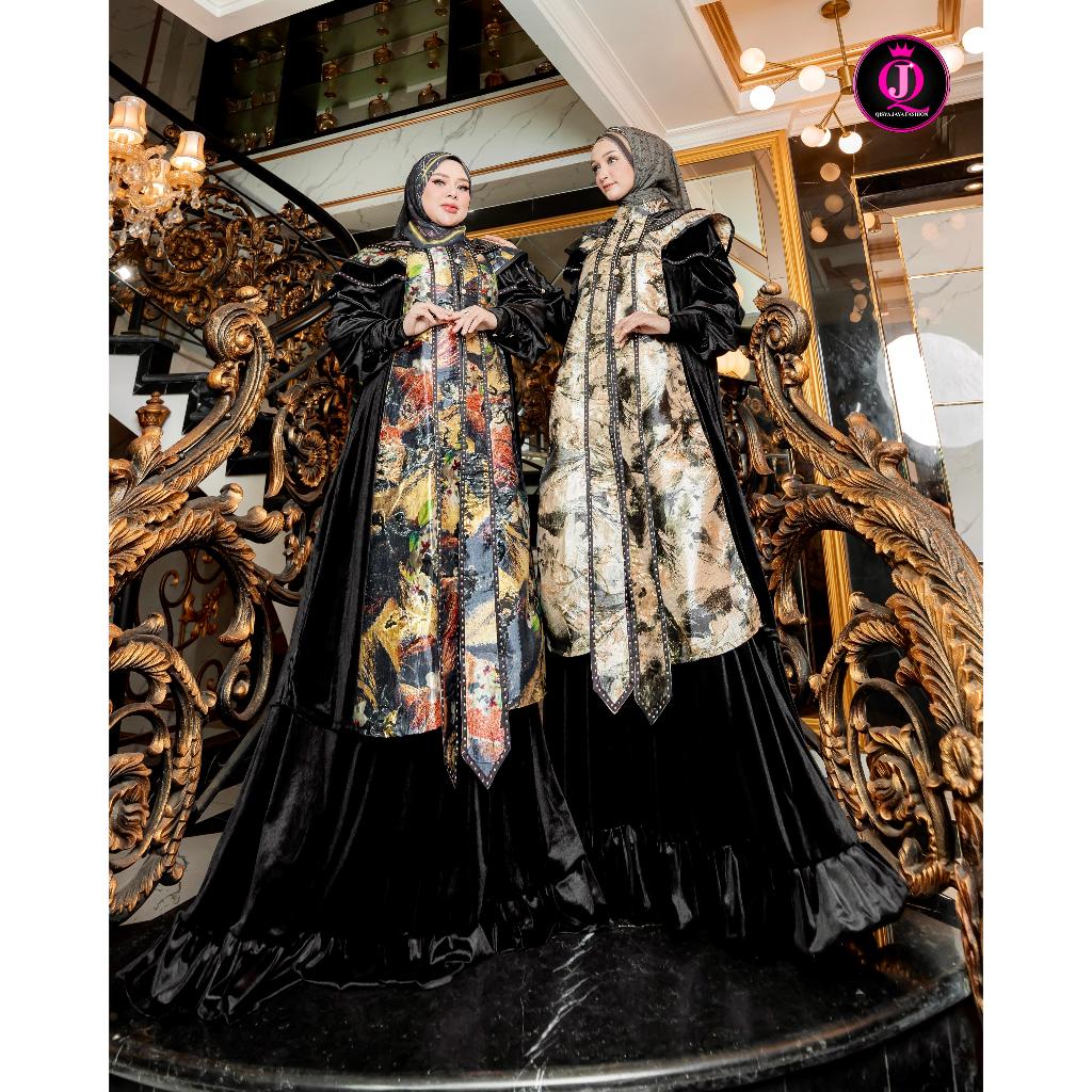 Gulya Series | Qisya Jaya | Set Gamis Syari