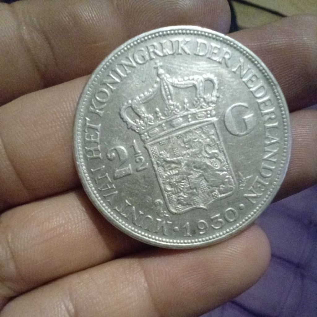 koin gulden 2½ gulden original