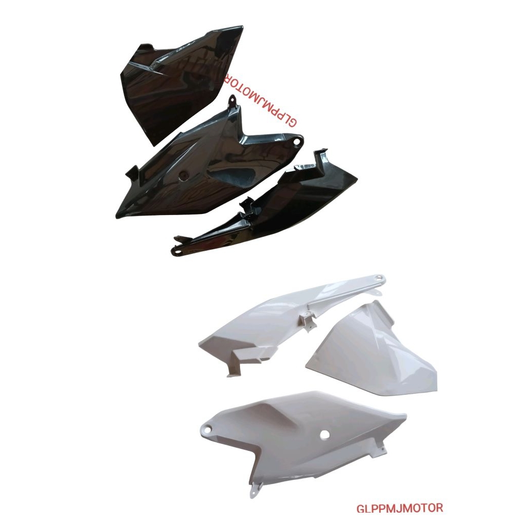 Cover Body Box Samping Motor KTM Bodi Doff DOF Belakang Trail Bebek GTX CROSS Side Panel PUTIH HITAM