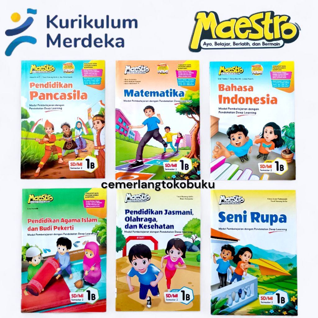 LKS Maestro Kelas 1 SD Kurikulum Merdeka Deep Learning Matematika Indonesia Pancasila