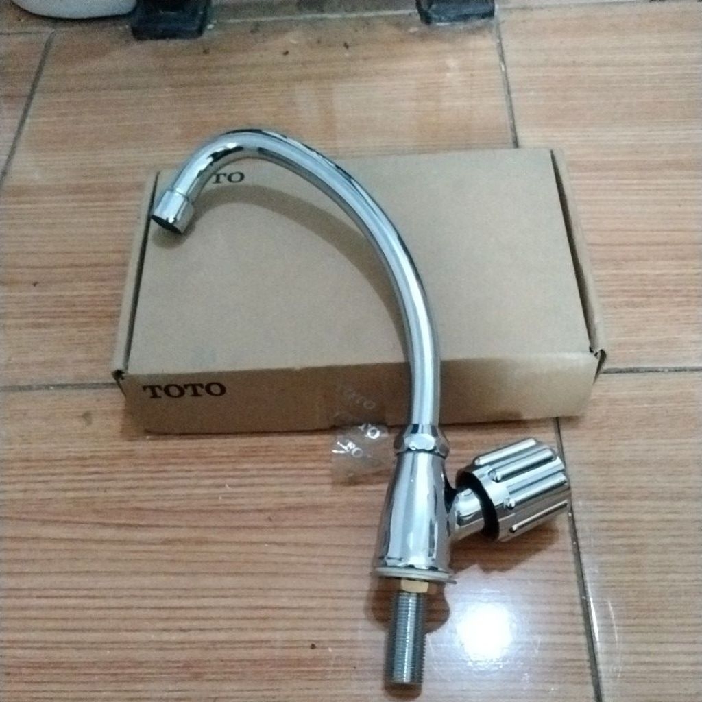 Kran Dapur ( kitchen Faucet) TOTO TX 603 KM keran cuci piring tanam model angsa second