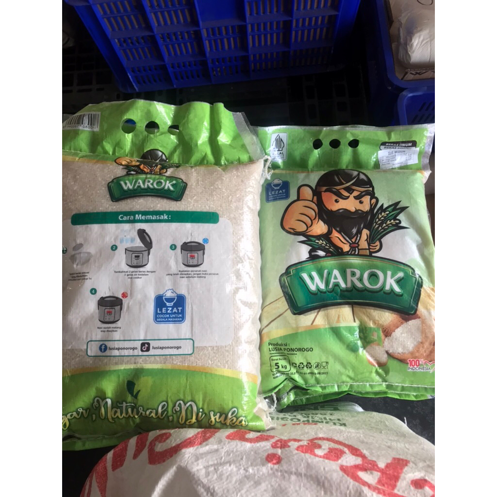 Beras warok hijau 5 kg