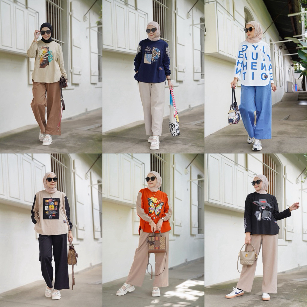 set tunik celana by gyl autentic