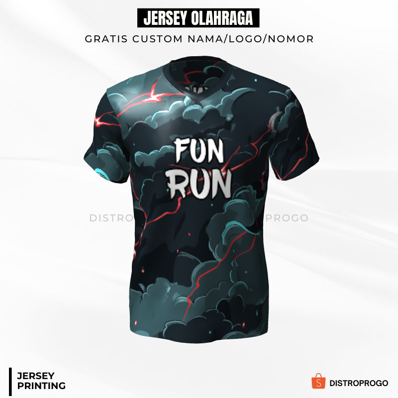 Kaos Jersey Lari 443 - Jersey Fun Run Custom Full Printing