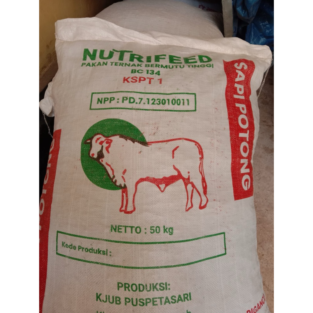 Konsentrat Sapi NUTRIFEED BC134 Pellet Merah 1 zak 50kg