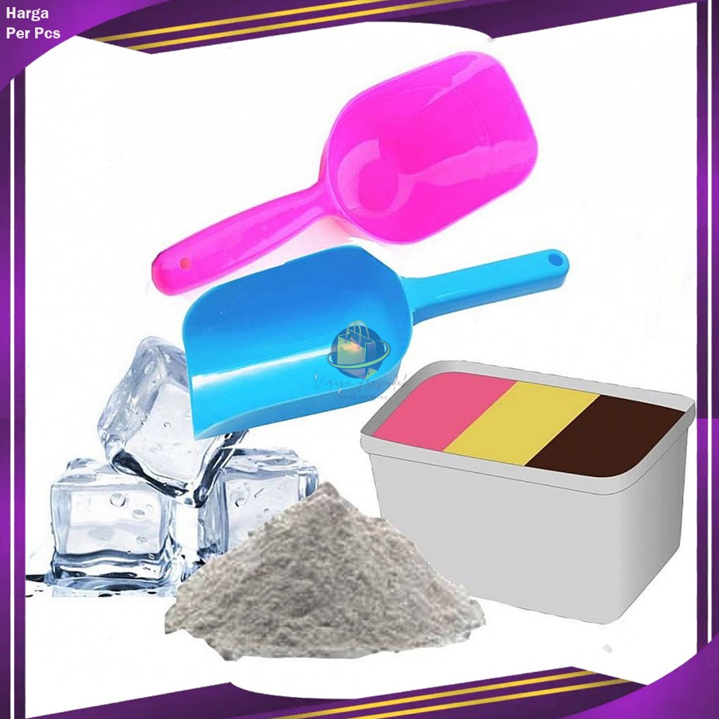 Sekop Plastik Es Batu / Sendok Es Batu Ice Bar Scoop / Sendok Sekop Es Batu Tepung Plastik