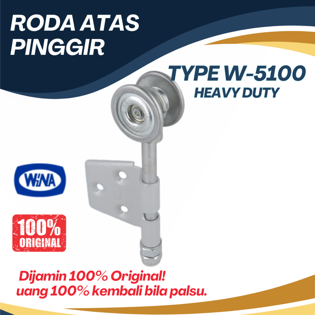 Roda Atas Pinggir Wina W5100 Roda Atas Pintu Garasi Wina