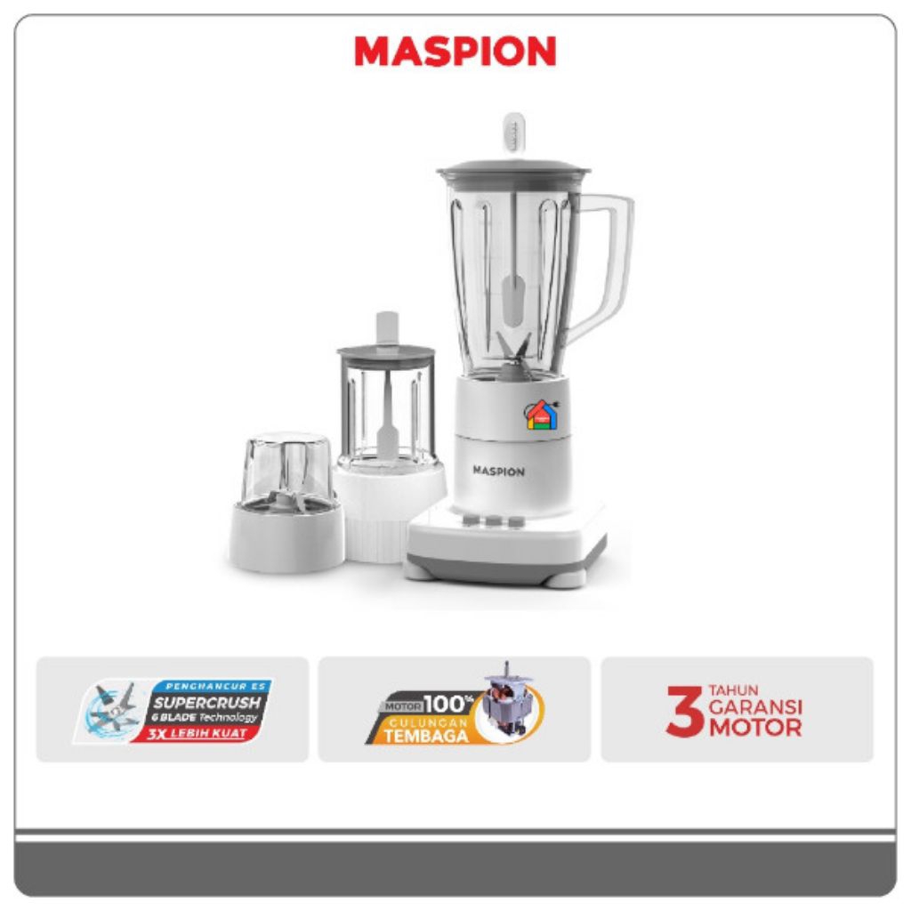 Blender maspion 3in1 kaca MT1273GL