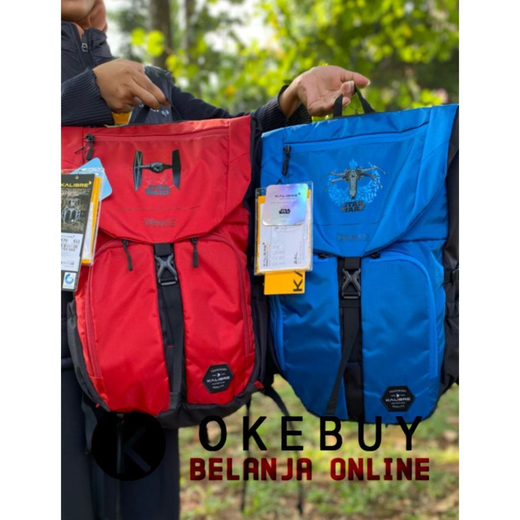 Tas Ransel Kalibre Star Wars Backpack 24L Daypack Tas Punggung kalibre 911570 / 911571 Original