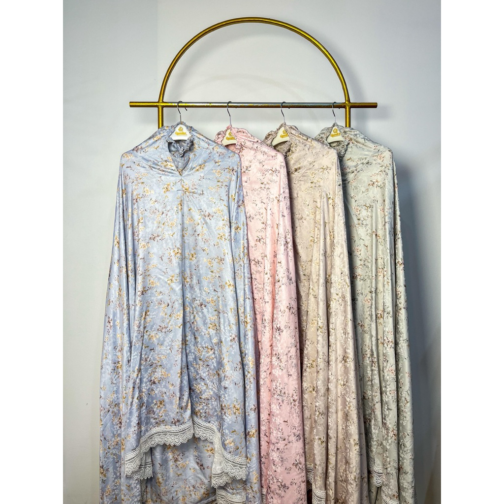 MukenaQonita | Mukena Jacquard | Mukena Satin Timbul | Luxury Series | Premium Series