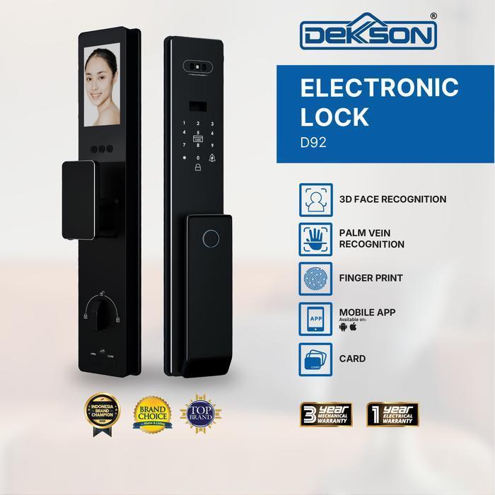 Dekkson Smart Lock/Electronic Lock D92 - Kunci Pintu Rumah Digital - Smart Door Lock