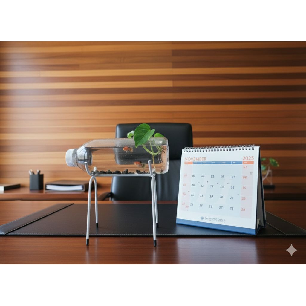 Aquarium Estetik Mini Botol  Plastik 1 Liter