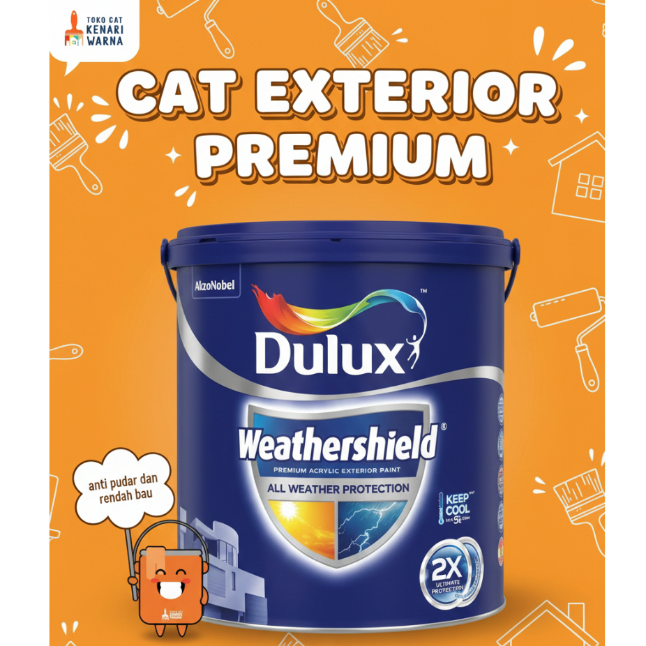 CAT DULUX WEATHERSHIELD 2.5 LT - PLATIUM GREY