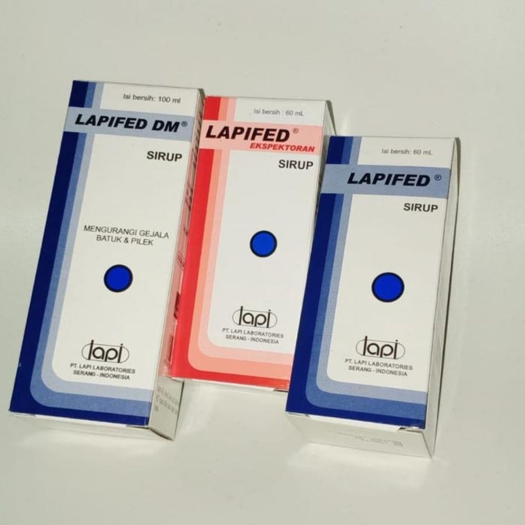 Lapifed Sirup | DM | Ekspektoran - Pereda Batuk Pilek