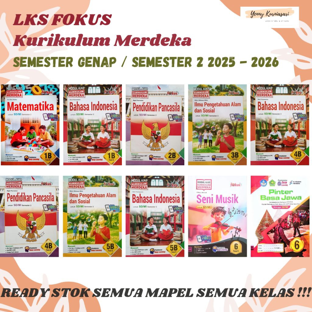LKS Fokus - Kurikulum Merdeka SD / MI kelas 1 / 2 / 3 / 4 / 5 / 6
