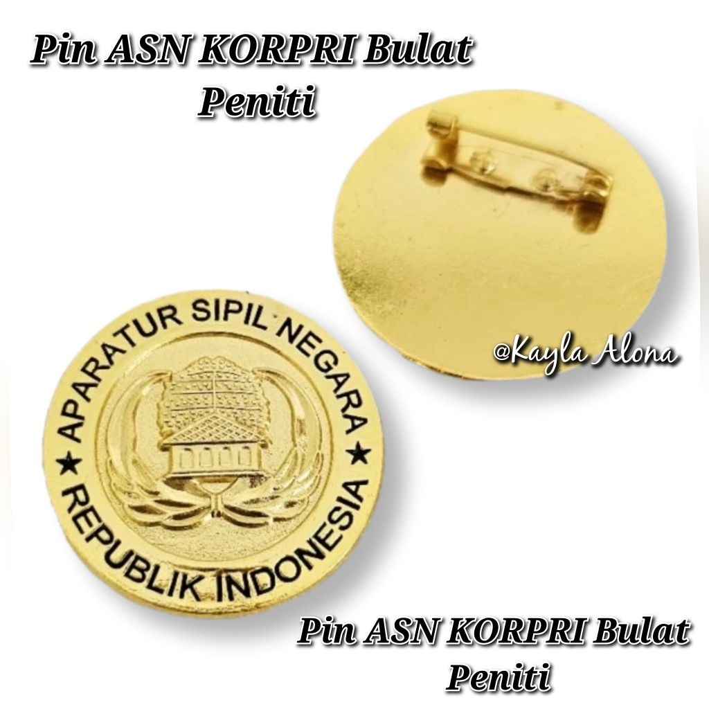 Pin ASN KORPRI Bulat ~ Bros ASN KORPRI Bulat ~ Pin KORPRI ASN ~ Bros KORPRI ASN