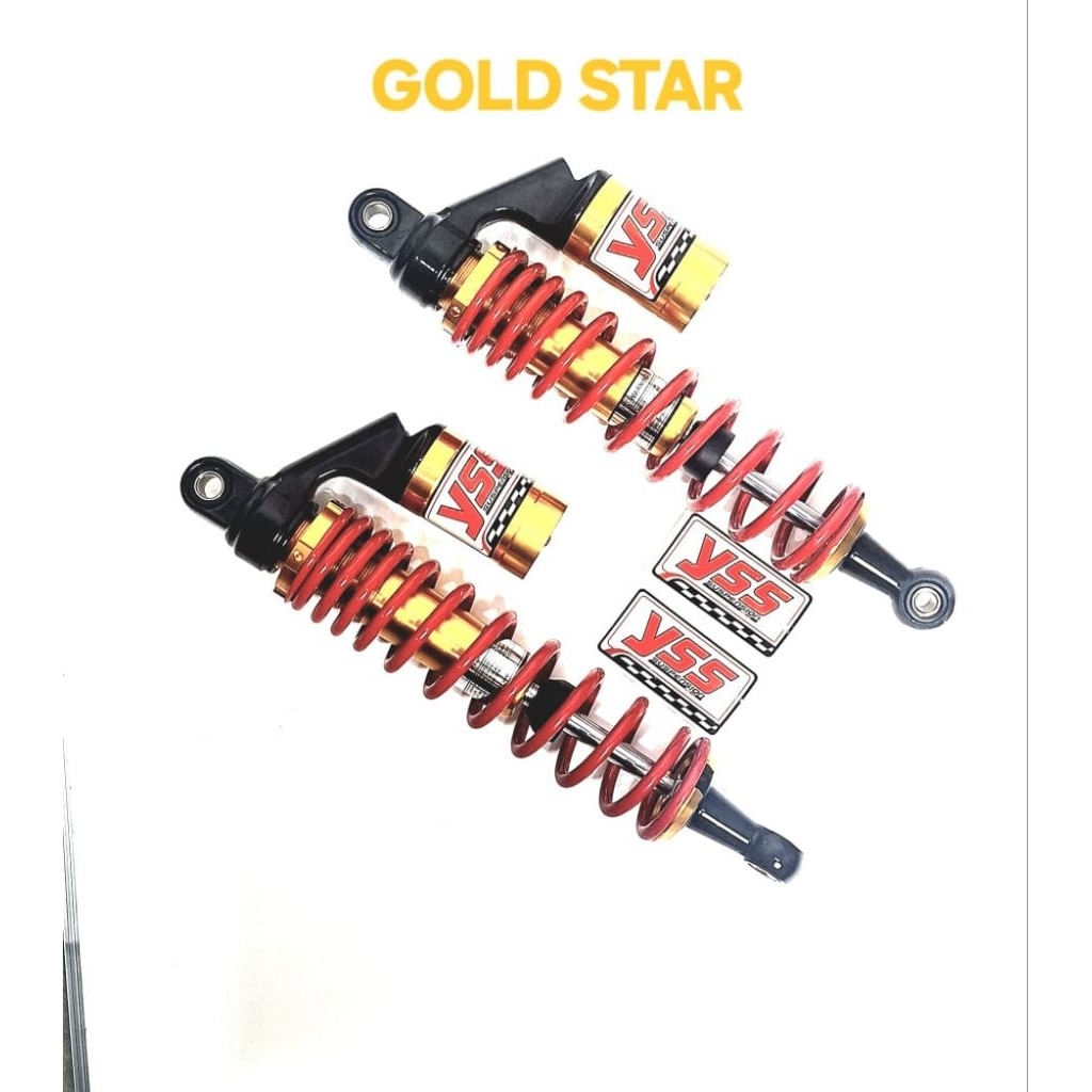 SHOCK BELAKANG  COPY YSS MERAH/BIRU TABUNG UKURAN  340MM BUAT MOTOR SUPRA X /SUPRA FIT NEW /REVO / R