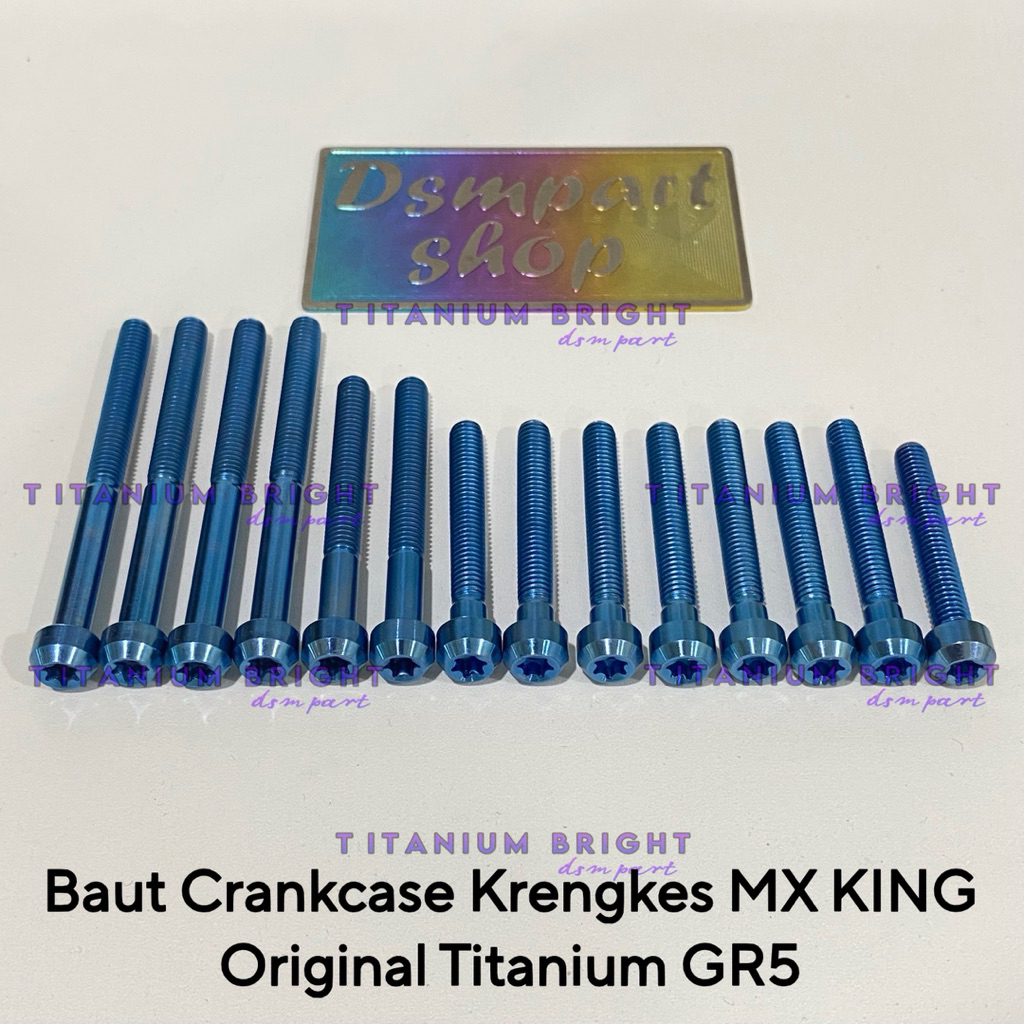 Baut titanium krengkes Mesin Mx King Original Titanium GR5
