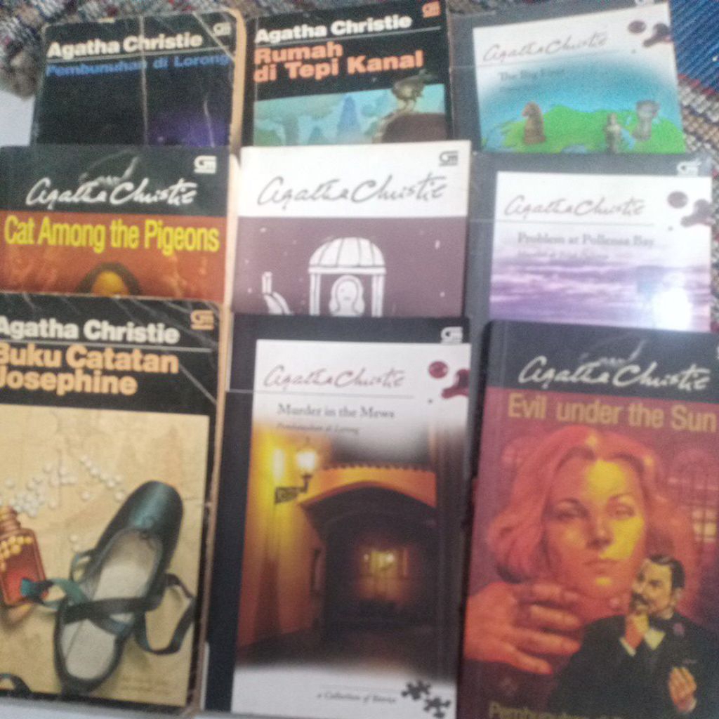 Novel misteri jadul Agatha Christie bekas/ori