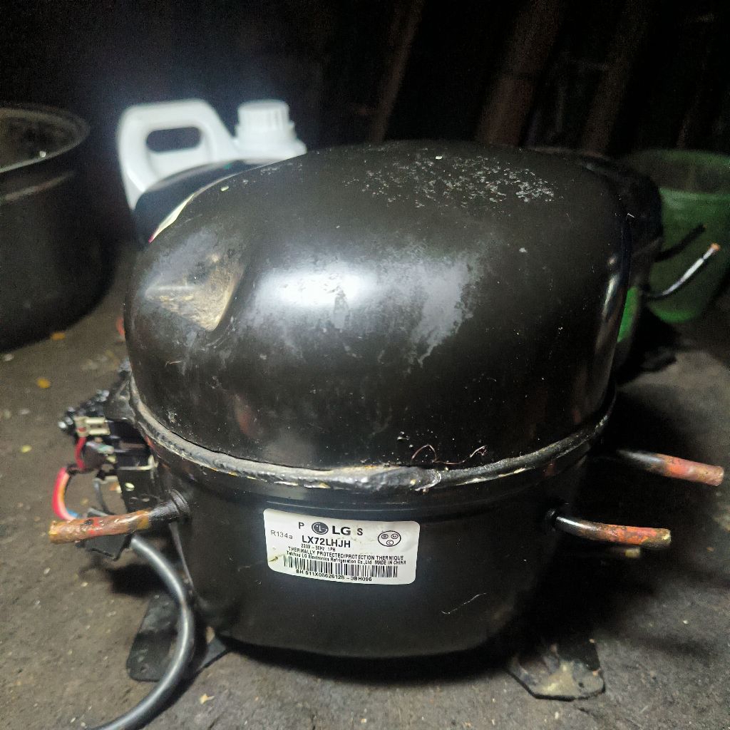 kompresor freezer 6rak 1/4 PK original cabutan dari LG