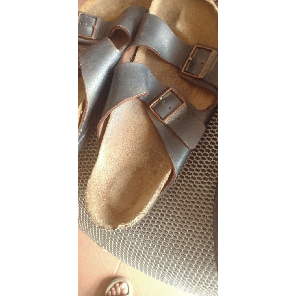 Sandal second Birkenstock kulit