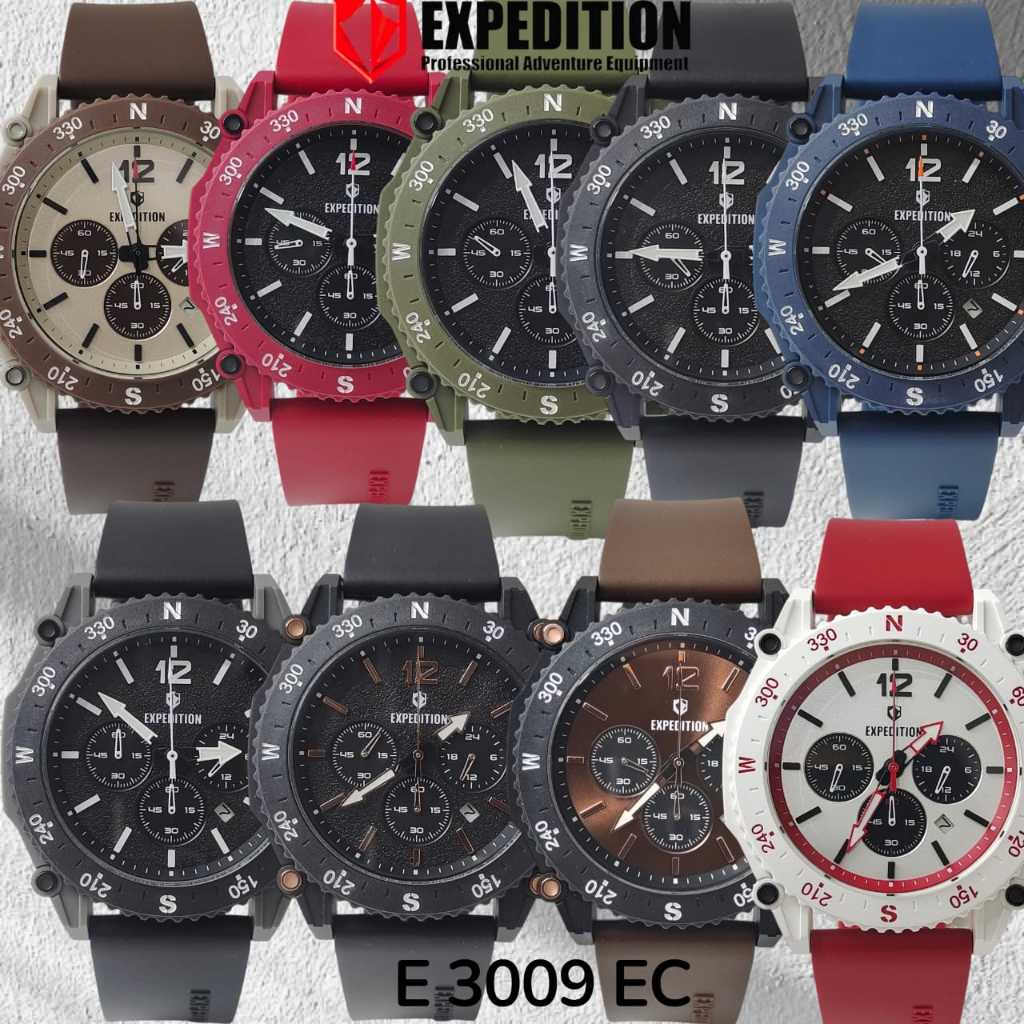 Jam Pria EXPEDITION E3009 E 3009 E3009 ECR Original Garansi Resmi