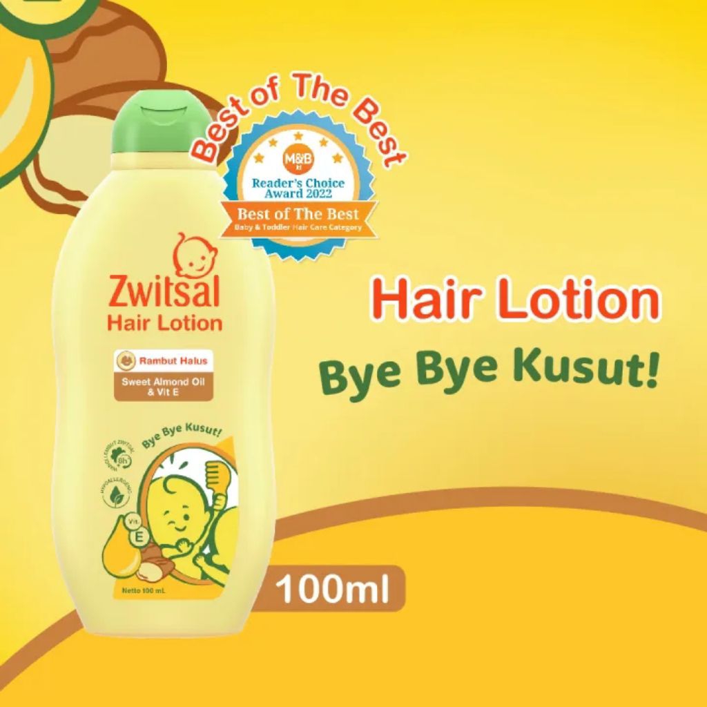 Zwitsal Baby Hair Lotion Almond Oil & Vit E 100 ml