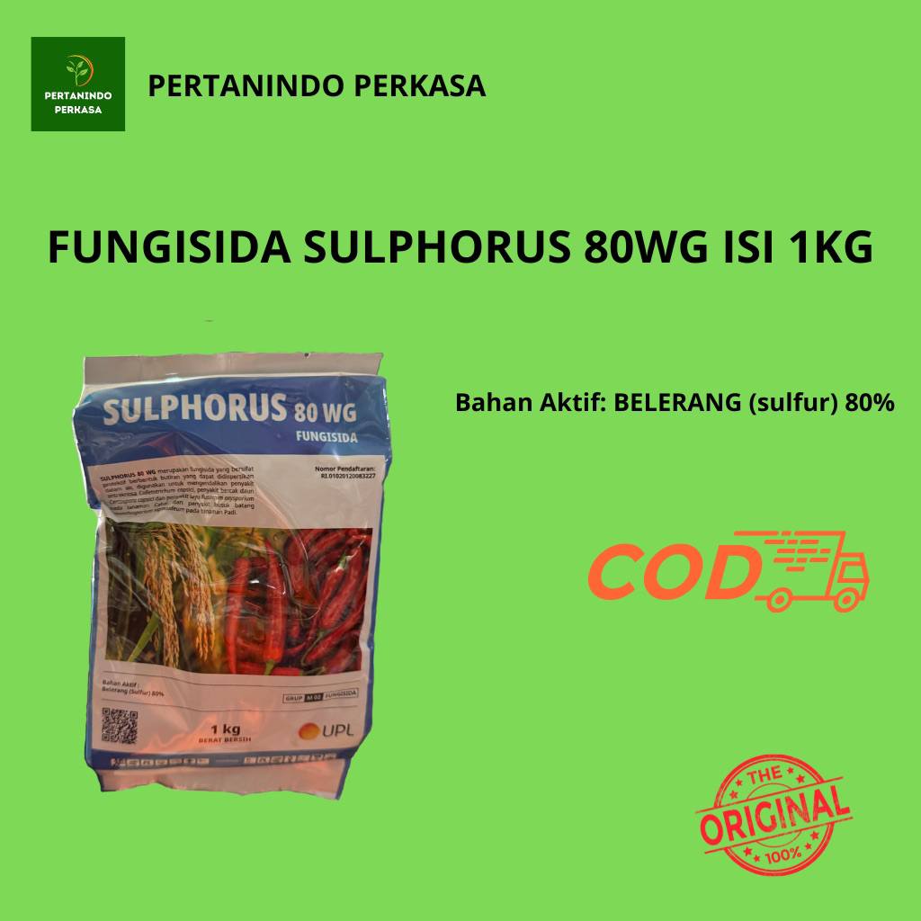 Fungisida sulphorus 80WG belerang ukuran 1kg