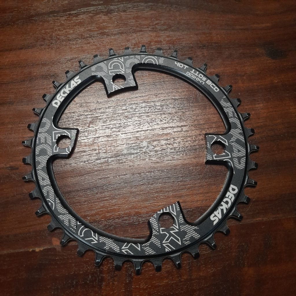Deckas Single Chainring 40T BCD 110 4 Bolt For Shimano Road Gravel Crankset - Single Chainring 40T B