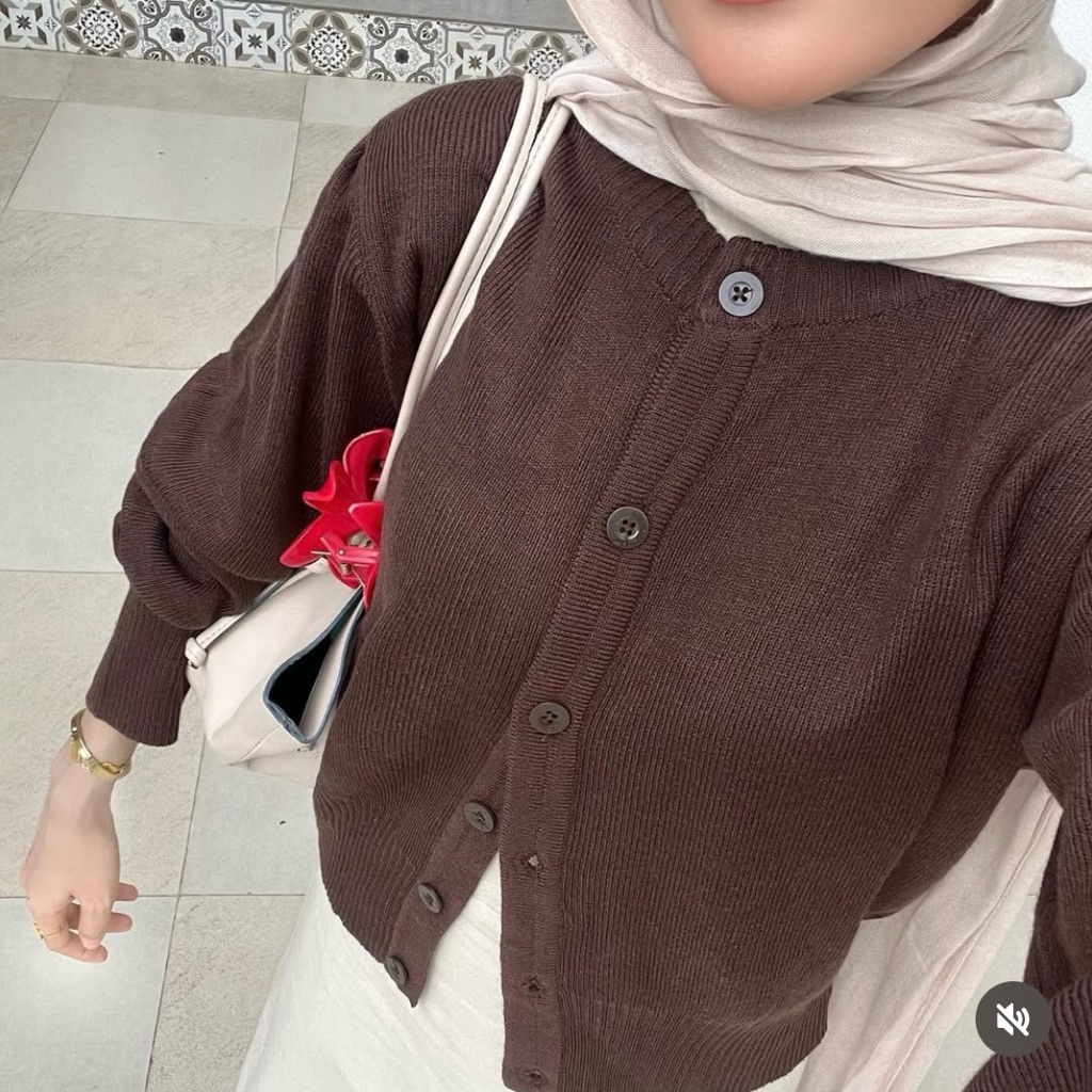 [REALPICT] Winnie Cardigan Knit Korean Style // Sweater Cardigan Knit